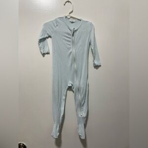 Angel Dear Light Blue Striped Footie
